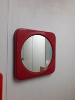 rood kunststof jaren 70 Visart design Italy spiegel retro, Huis en Inrichting, Woonaccessoires | Spiegels, Ophalen of Verzenden