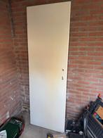 2x Witte Kunststof Deur, Doe-het-zelf en Verbouw, Deuren en Horren, Ophalen, Kunststof, Gebruikt, Minder dan 80 cm