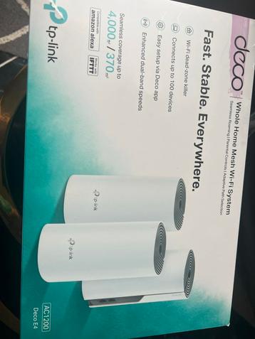 TP-Link Deco E4 3-Pack - Nieuw in Doos! beschikbaar voor biedingen