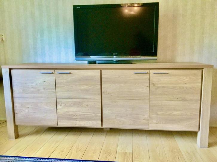 Dressoir Pronto Wonen (216 cm) acacia wood decor, Huis en Inrichting, Kasten | Dressoirs, Zo goed als nieuw, 150 tot 200 cm, 25 tot 50 cm