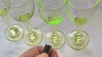 4 kl. likeurglaasjes. Limoncello. Fluorescerend. Anna groen., Antiek en Kunst, Antiek | Glas en Kristal, Verzenden
