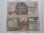 Egypte 10 & 20 Pond Biljetten Set 2 stuks, Ophalen of Verzenden, Egypte, Setje
