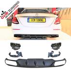 W213 E63 AMG Diffuser voor standard bumper | black edition |