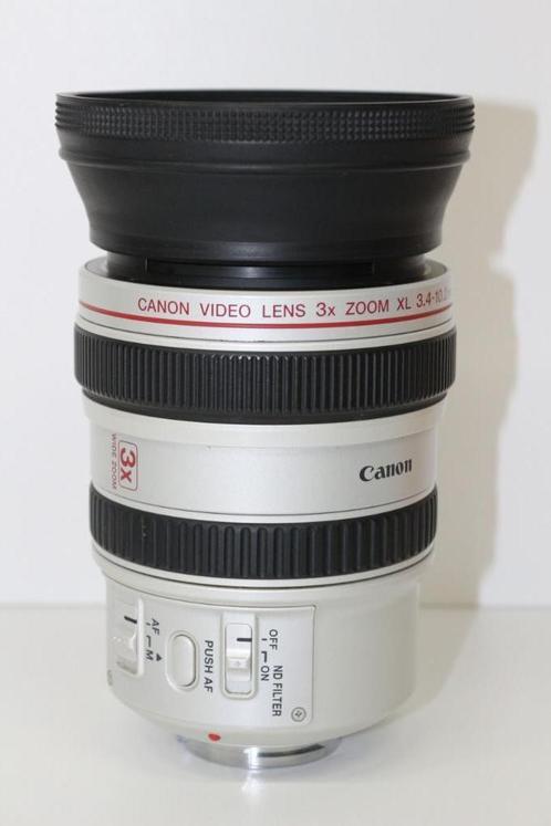 Canon Video Lens 3x Zoom XL 3.4-10.2mm 1:1.8-2.2 + Foedraal, Audio, Tv en Foto, Fotografie | Lenzen en Objectieven, Gebruikt, Overige typen