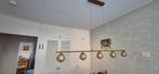 hanglamp brons met goudkleurige bolletjes met 3 lichtstanden, Ophalen, Zo goed als nieuw, 50 tot 75 cm