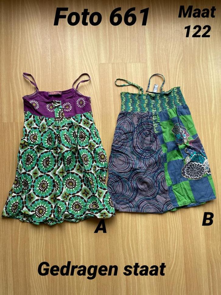 Jurkje meisje maat 122 mooie staat *foto 661*, Kinderen en Baby's, Kinderkleding | Maat 122, Zo goed als nieuw, Meisje, Jurk of Rok