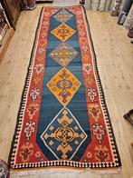 Vintage handgeweven perzische kelim loper 453x136, Info@SlatsAntiek.nl, Tweedehands, 150 tot 200 cm, 200 cm of meer