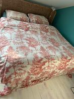 Dekbedovertrek met mooie applicatie 185 x 220 cm, Ophalen of Verzenden, Zo goed als nieuw, Tweepersoons