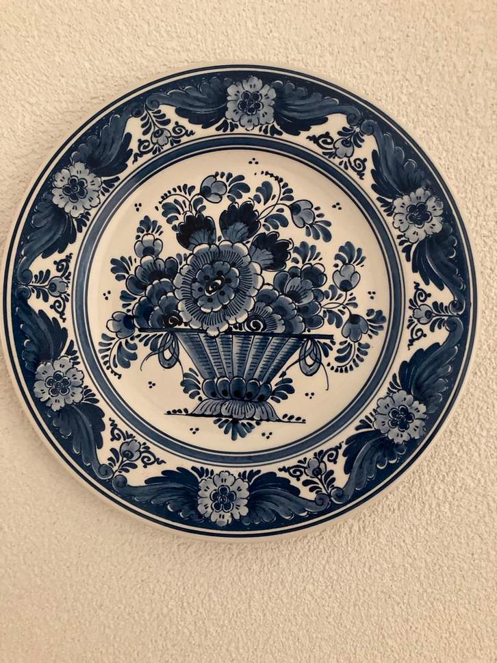 Delfts Blauw Wandbord Handgeschilderd, Antiek en Kunst, Antiek | Wandborden en Tegels, Ophalen of Verzenden