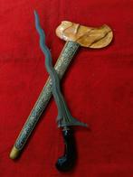 Antieke Keris Jarudeh 9 Luk Keleng Gayaman Surakarta SVA23, Antiek en Kunst, Verzenden