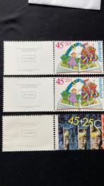 1980 (2x) + 1981 Kinderzegels op originele kaart + nrs., Ophalen of Verzenden