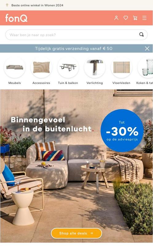 Fonq kortingscode t.w.v. €150,-, Tickets en Kaartjes, Kortingen en Cadeaubonnen, Eén persoon, Warenhuis- of Winkelbon, Kortingsbon