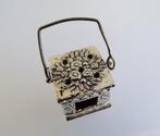 Antiek Zilver miniatuur Stoof met hengsel Biedermeier, Antiek en Kunst, Ophalen of Verzenden, Zilver