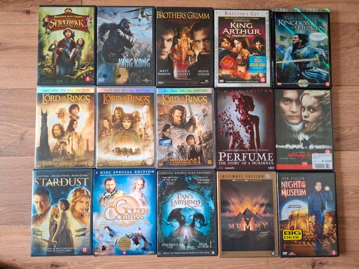 Pakket dvd's,  Fantasy e.a., Cd's en Dvd's, Dvd's | Science Fiction en Fantasy, Zo goed als nieuw, Vanaf 12 jaar, Ophalen of Verzenden