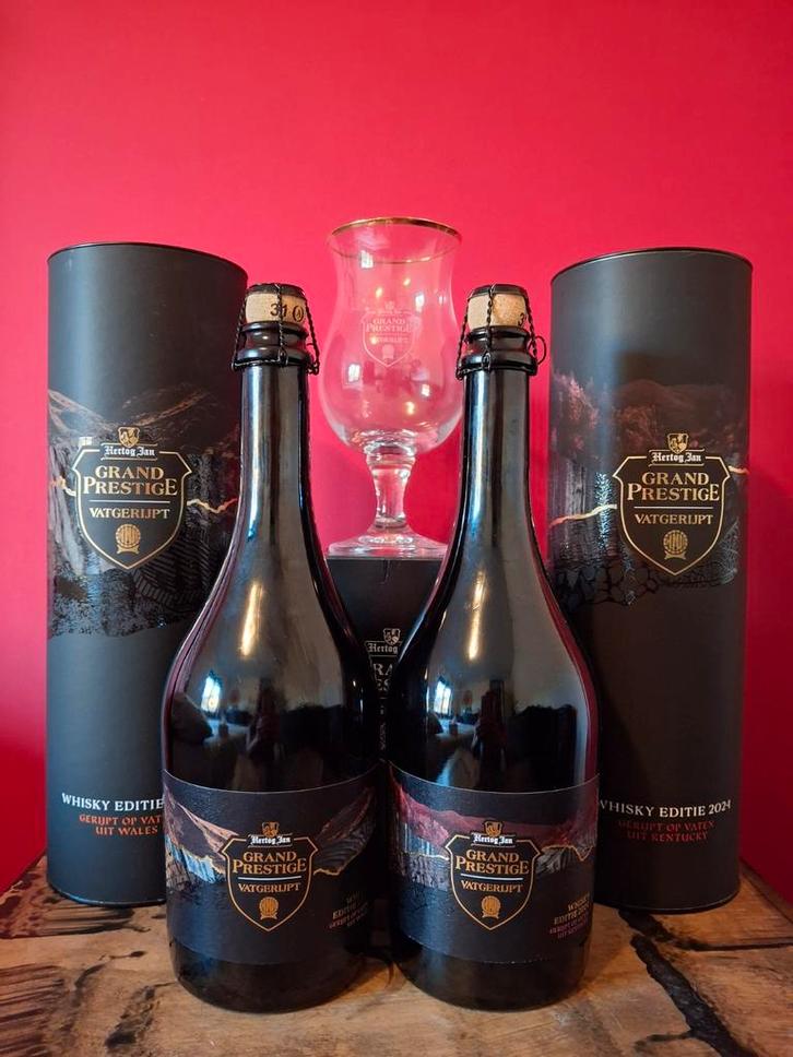 Hertog Jan Grand Prestige Vatgerijpt 2024 Wales & Kentucky, Verzamelen, Biermerken, Nieuw, Flesje(s), Hertog Jan, Ophalen of Verzenden