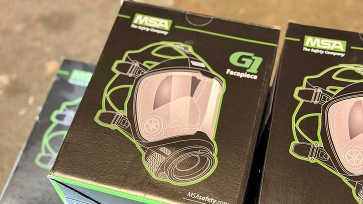 MSA Gallet G1 Volgelaatsmasker Nieuw in doos 5 stuks, Doe-het-zelf en Verbouw, Adembescherming, Nieuw, Volgelaatsmaskers, Ophalen of Verzenden