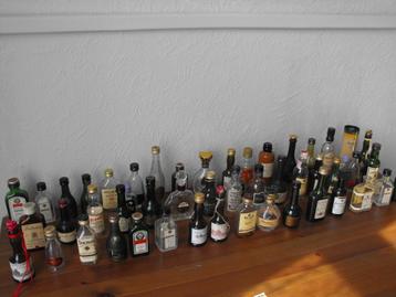 Veel miniatuur drankflesjes leeg  beschikbaar voor biedingen