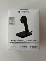 Mophie Snap+ Wireless Stand Bureauhouder 15W MagSafe Zwart, Ophalen of Verzenden, Zo goed als nieuw, Apple iPhone
