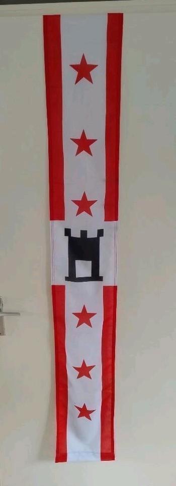 Vlag Wimpel provincie Drenthe 25 cm x 175 cm, Diversen, Vlaggen en Wimpels, Zo goed als nieuw, Ophalen of Verzenden