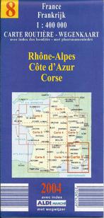 Plx840 plattegrond nr8 Rhone-alpes cote d;azur corsica, Gelezen, Ophalen of Verzenden, Landkaart, 1800 tot 2000