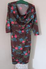 King louie jurk bruin met bloemen l, Bruin, Maat 42/44 (L), Zo goed als nieuw, King Louie