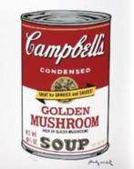 Andy Warhol(1928)Lithografie"Campbells Golden M Soup"Ges Gen, Antiek en Kunst, Ophalen of Verzenden