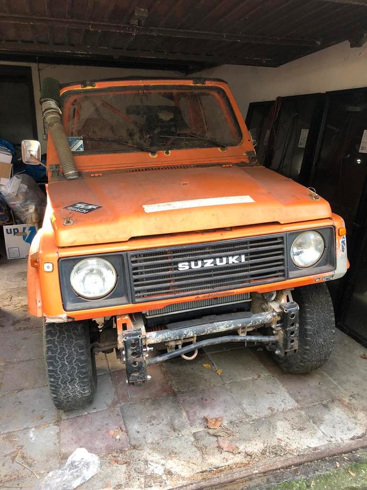 Suzuki Samuria oranje met kooi, Auto's, Suzuki, Particulier, Samurai, Benzine, SUV of Terreinwagen, Handgeschakeld, Origineel Nederlands