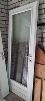 Merbau Tuindeuren met Aluminium Stolp, Doe-het-zelf en Verbouw, Gebruikt, 80 tot 100 cm, Glas, Ophalen of Verzenden