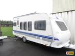 Hobby Excelsior 520 TMF + Mover/ Thule luifel, Caravans en Kamperen, Rondzit, Hobby, Schokbreker, Tot en met 4