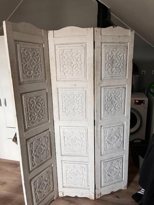 Supermooi zwaar oud kamerscherm, Huis en Inrichting, Woonaccessoires | Kamerschermen, Gebruikt, Ophalen