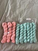 Zijden Garen Set - Roze & Turquoise, Ophalen of Verzenden, Nieuw, Breien of Haken, Wol of Garen
