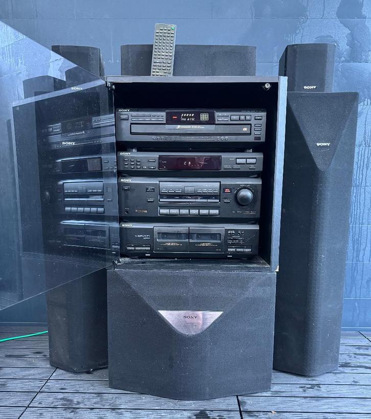 Sony stereotoren Dolby Surround HST-471 & CDP-C661, Audio, Tv en Foto, Stereo-sets, Gebruikt, Cassettedeck, Cd-speler, Tuner of Radio