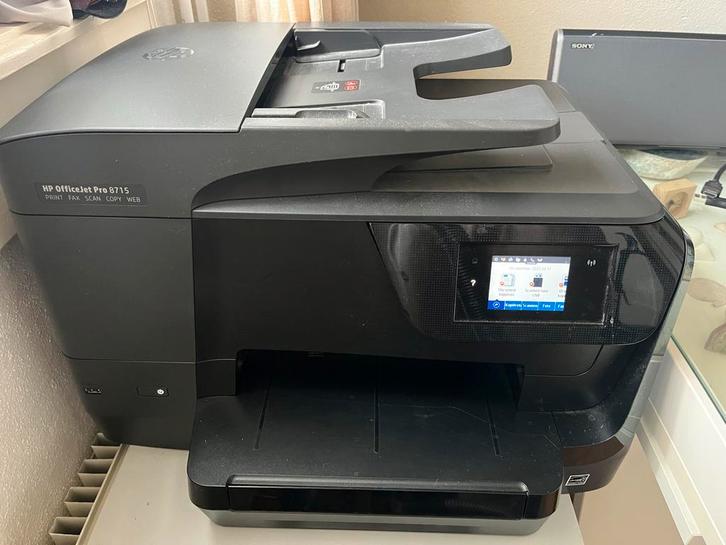 HP OfficeJet Pro 8715 All-in-One Printer, Computers en Software, Printers, Gebruikt, All-in-one, Inkjetprinter, Faxen, Draadloos