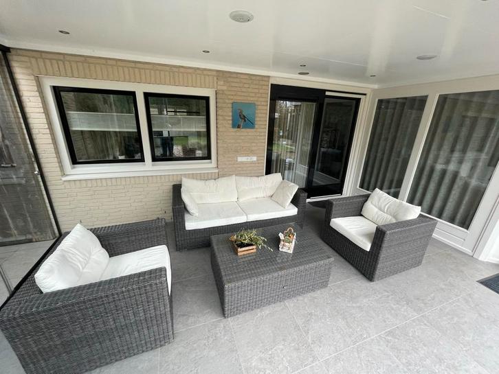 Lounge Tuinset - Comfortabel en Stijlvol!, Tuin en Terras, Tuinsets en Loungesets, Gebruikt, Loungeset, Aluminium, 4 zitplaatsen