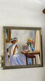 Olieverf Schilderij Vrouw, Antiek en Kunst, Ophalen