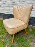 Vintage fifties cocktail stoel - beschadigd, Huis en Inrichting, Fauteuils, Gebruikt, Ophalen of Verzenden, 75 tot 100 cm, Fifties cocktail