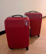 Handbagage koffers / trolleys 2 stuks, Sieraden, Tassen en Uiterlijk, Koffers, Ophalen, Gebruikt, Hard kunststof, Wieltjes
