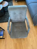 Grijze suède fauteuille, Huis en Inrichting, Ophalen, Grijs, Eén