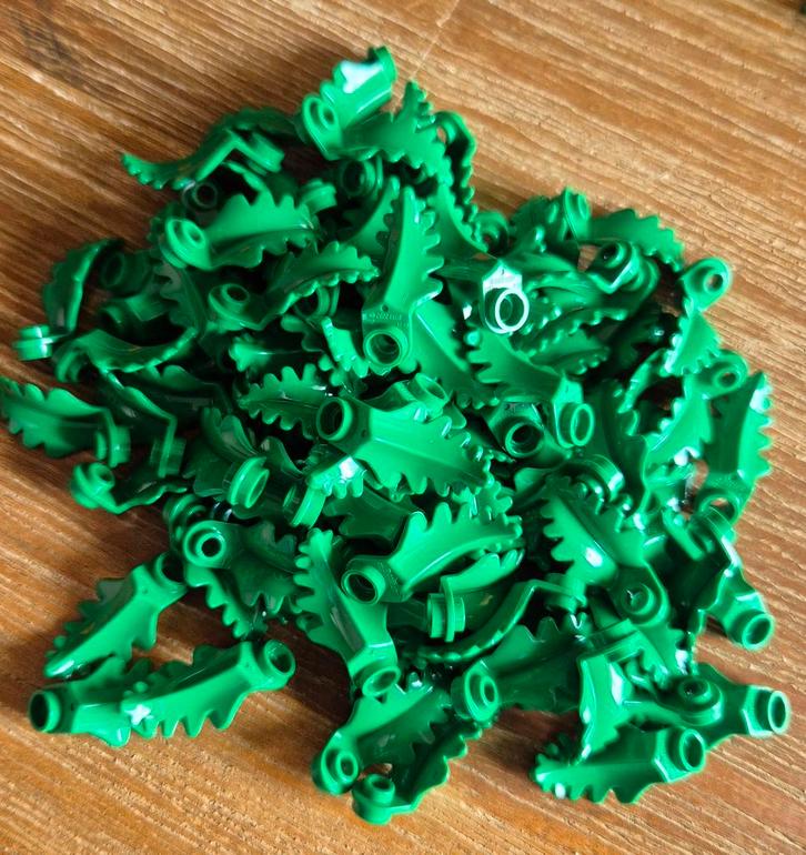500x lego plant plate 1x1 upright leave kleur groen, Kinderen en Baby's, Speelgoed | Duplo en Lego, Nieuw, Lego, Complete set