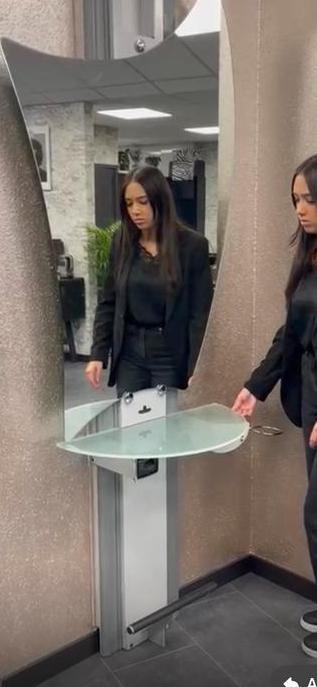 Glazentafeltje, paneel, voetensteun en spiegel !, Huis en Inrichting, Woonaccessoires | Spiegels, Nieuw, Minder dan 50 cm, Minder dan 100 cm