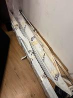 Gordijnrails donker grijs en Wit | Nieuw | 3 en 4 meter, Ophalen, Nieuw, Wit, 200 cm of meer