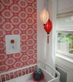 Zijden lampion hanglamp – vrolijke kinderlamp uit Vietnam, Verzenden, Nieuw, Lamp