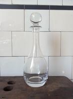 vintage karaf, oude drankfles kristal, bolle buik zware stop, Ophalen