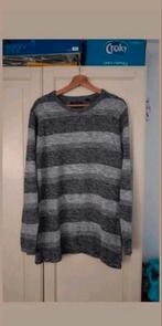 Mooi grijs gestreepte gebreide trui Jean Pascale maat XL, Maat 56/58 (XL), Ophalen of Verzenden, Jean Pascale, Grijs
