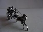 Miniatuur zilver EP33 koets + paard zilveren miniaturen, Antiek en Kunst, Verzenden, Zilver