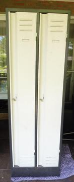 Unieke degelijke vintage lockerkast 2 deurs top kwaliteit, Ophalen