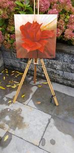 Schilderij met roos, Antiek en Kunst, Ophalen of Verzenden