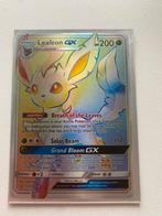 Leafeon GX Pokémon Kaart, Ophalen of Verzenden, Gebruikt, Losse kaart, Foil