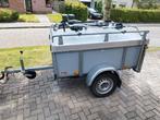 Saris RT 600  bagagewagen met deksel + 3 BMW fietsendragers, Auto diversen, Aanhangers en Bagagewagens, Ophalen, Gebruikt