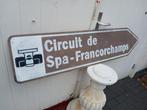 Oud verkeersbord Spa-Francorchamps, Reclamebord, Gebruikt, Ophalen of Verzenden, Spa-Francorchamps